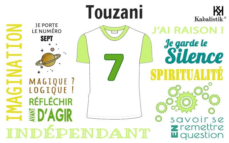 La signification numérologique du prénom Touzani