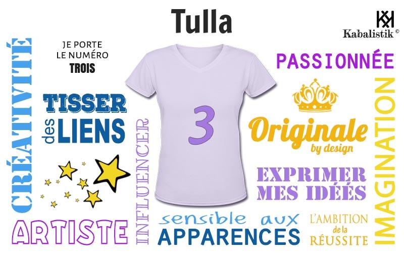 La signification numérologique du prénom Tulla