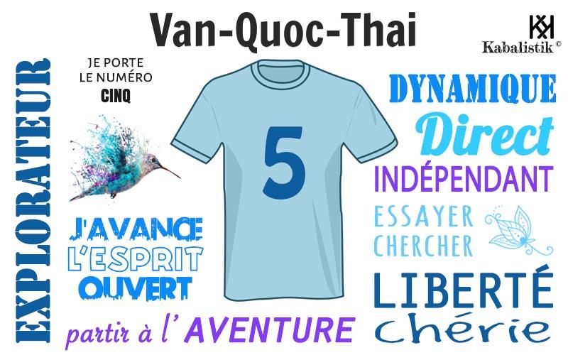 La signification numérologique du prénom Van-quoc-thai