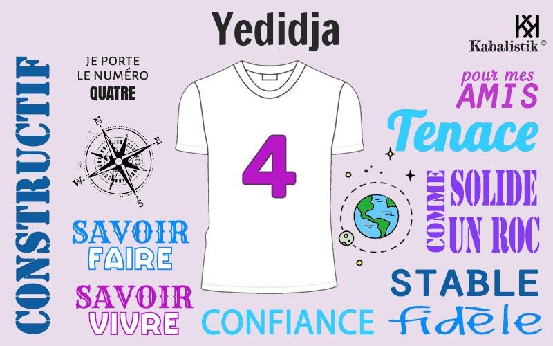 La signification numérologique du prénom Yedidja