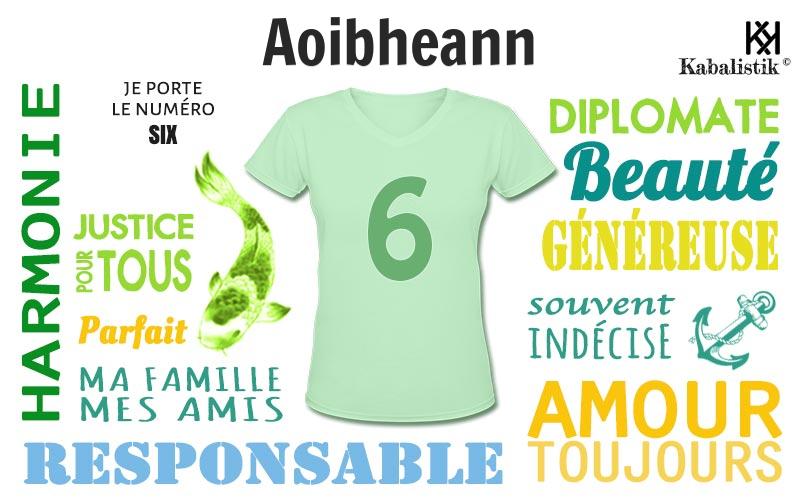La signification numérologique du prénom Aoibheann