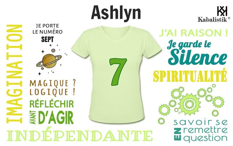 La signification numérologique du prénom Ashlyn