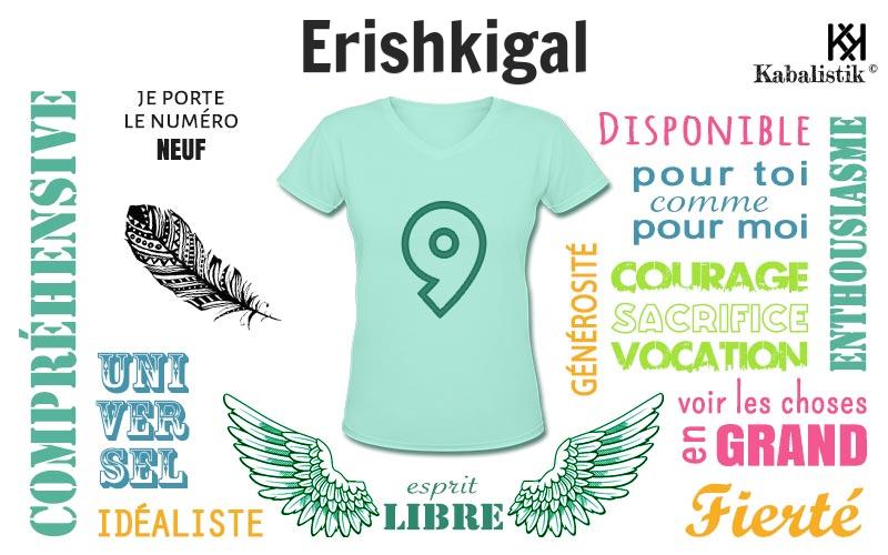 La signification numérologique du prénom Erishkigal