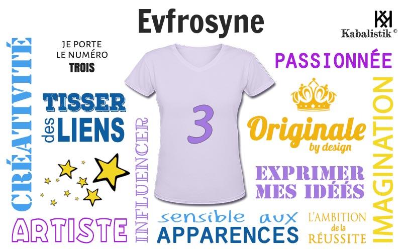 La signification numérologique du prénom Evfrosyne