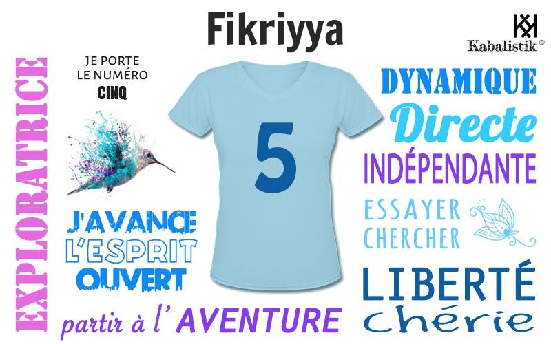 La signification numérologique du prénom Fikriyya