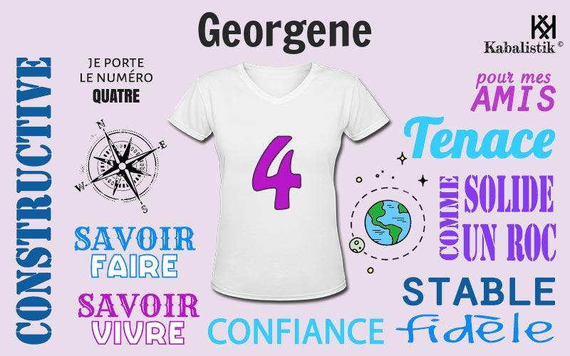 La signification numérologique du prénom Georgene