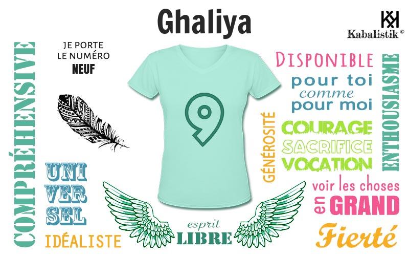 La signification numérologique du prénom Ghaliya