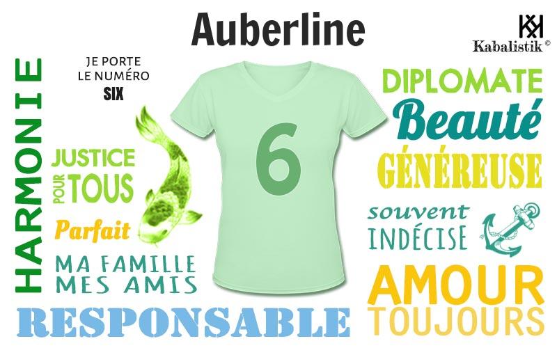 La signification numérologique du prénom Auberline