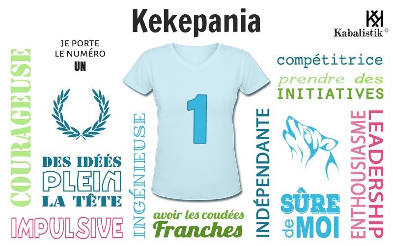 La signification numérologique du prénom Kekepania