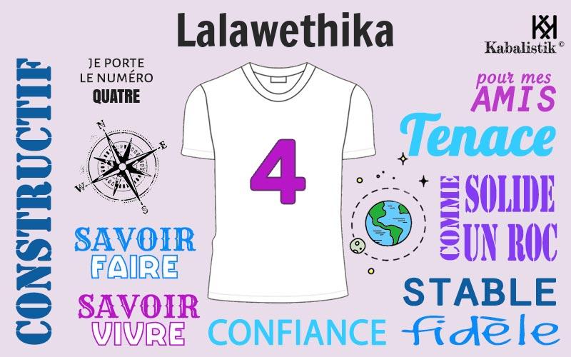 La signification numérologique du prénom Lalawethika