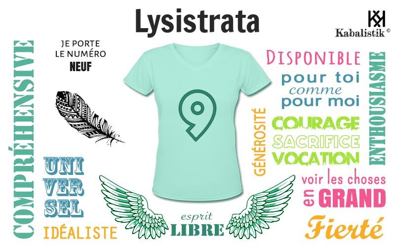 La signification numérologique du prénom Lysistrata