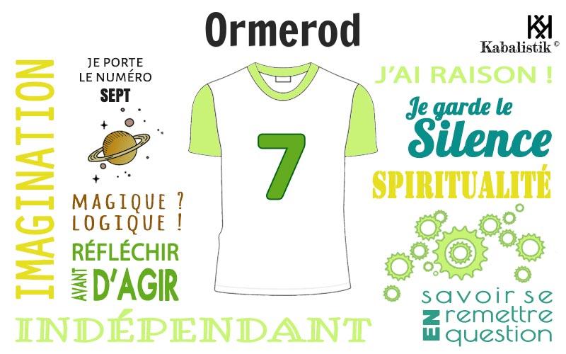 La signification numérologique du prénom Ormerod