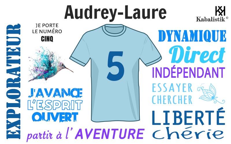 La signification numérologique du prénom Audrey-laure