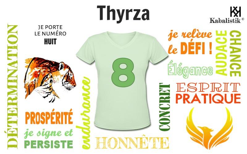 La signification numérologique du prénom Thyrza