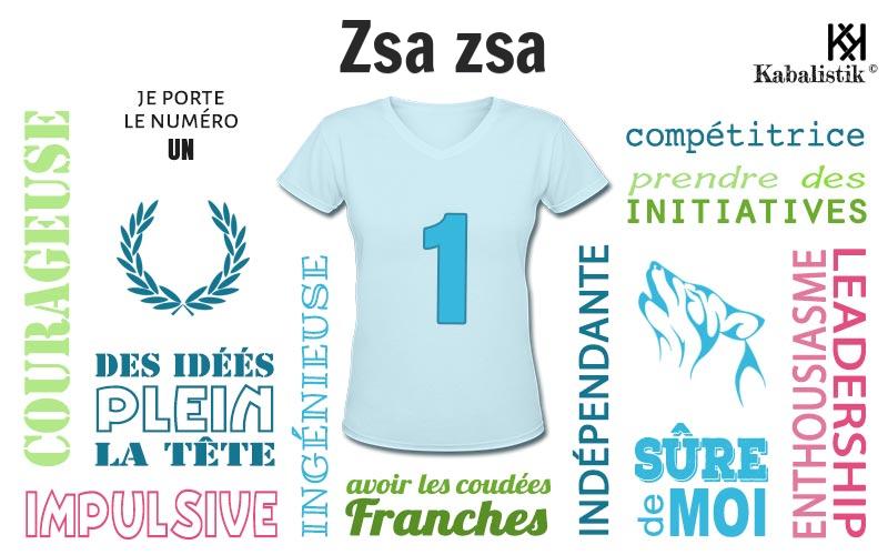 La signification numérologique du prénom Zsa zsa