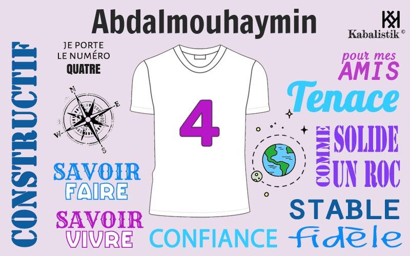 La signification numérologique du prénom Abdalmouhaymin