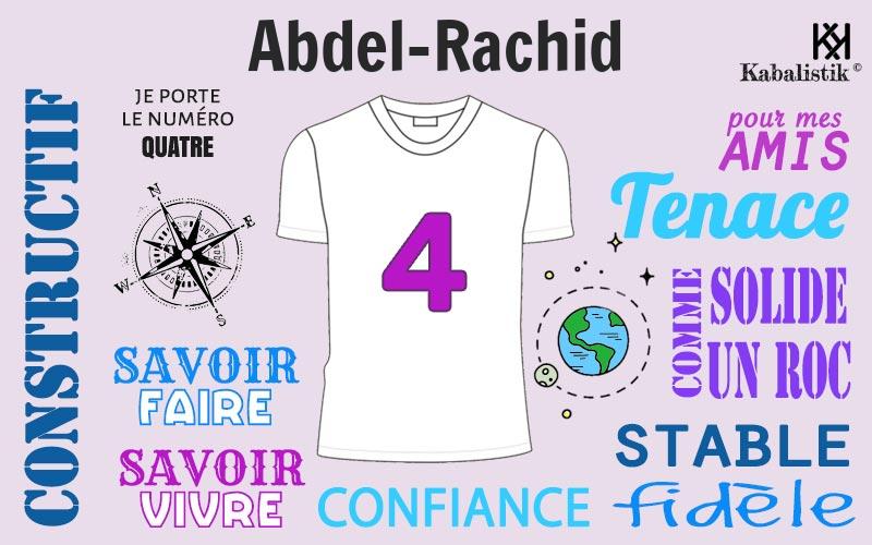La signification numérologique du prénom Abdel-Rachid