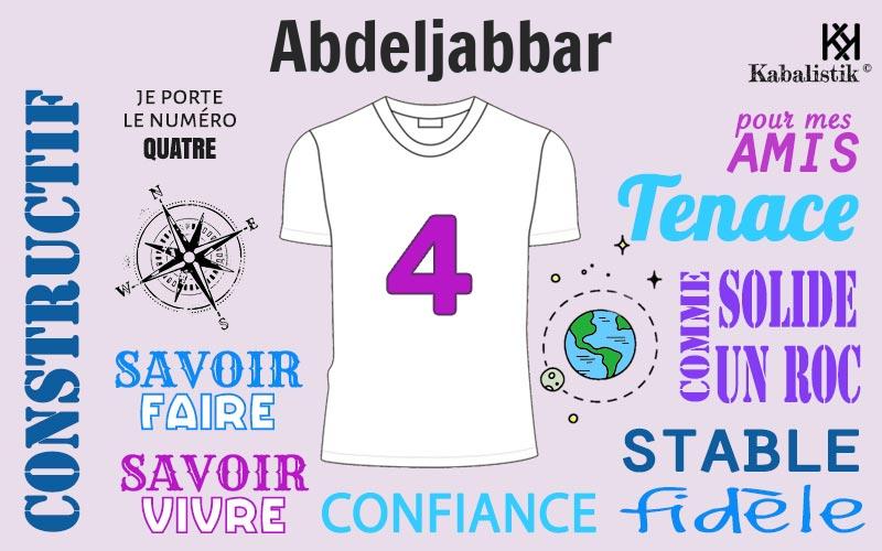La signification numérologique du prénom Abdeljabbar