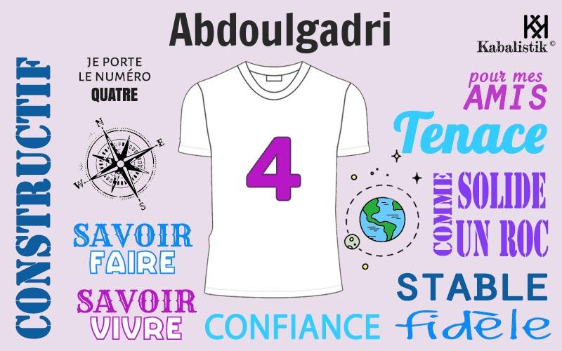 La signification numérologique du prénom Abdoulgadri