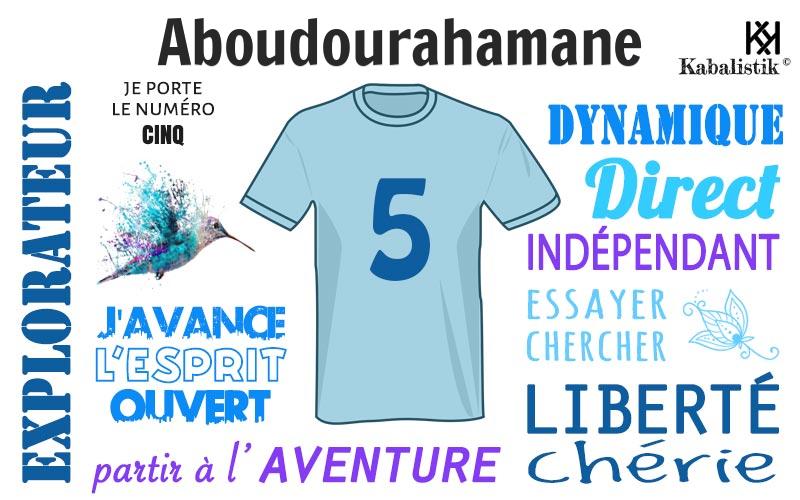 La signification numérologique du prénom Aboudourahamane
