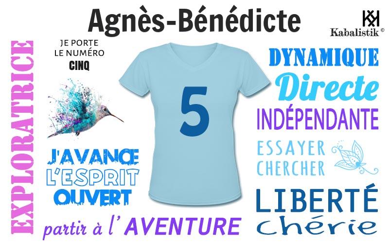 La signification numérologique du prénom Agnès-Bénédicte