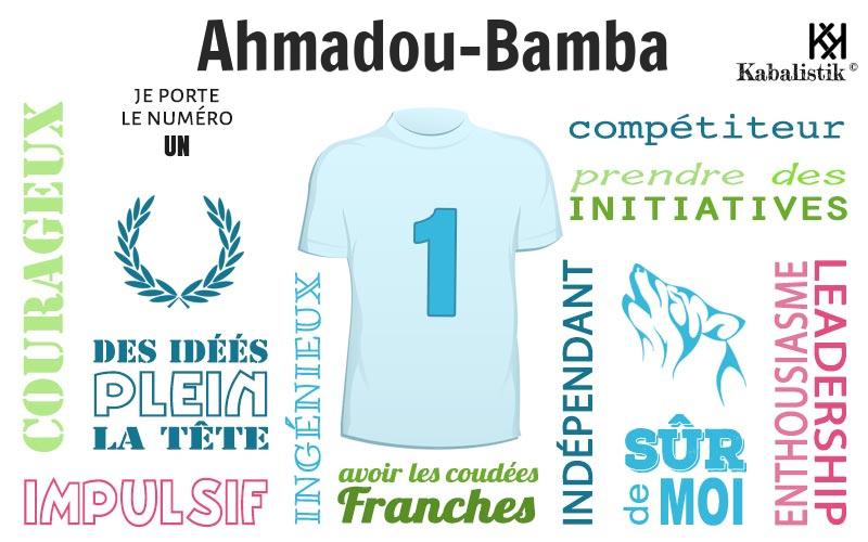 La signification numérologique du prénom Ahmadou-Bamba