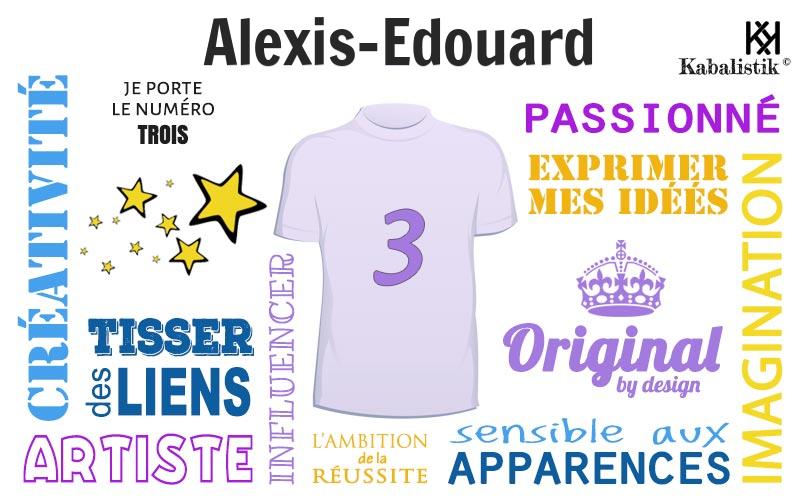 La signification numérologique du prénom Alexis-Edouard