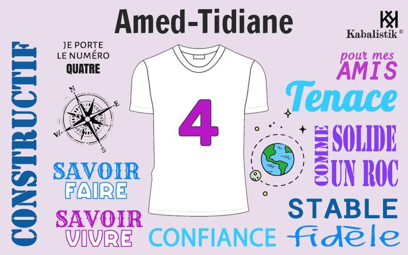 La signification numérologique du prénom Amed-Tidiane