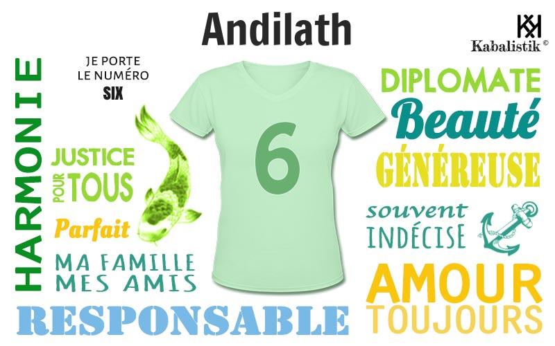 La signification numérologique du prénom Andilath
