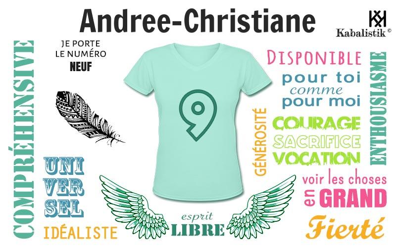 La signification numérologique du prénom Andree-Christiane