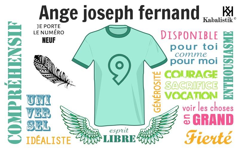 La signification numérologique du prénom Ange Joseph Fernand