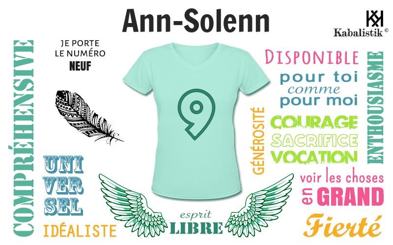 La signification numérologique du prénom Ann-Solenn