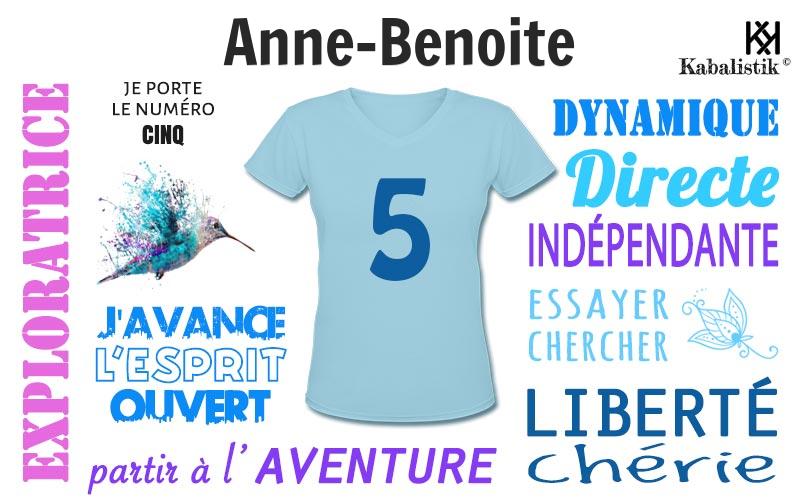 La signification numérologique du prénom Anne-Benoite