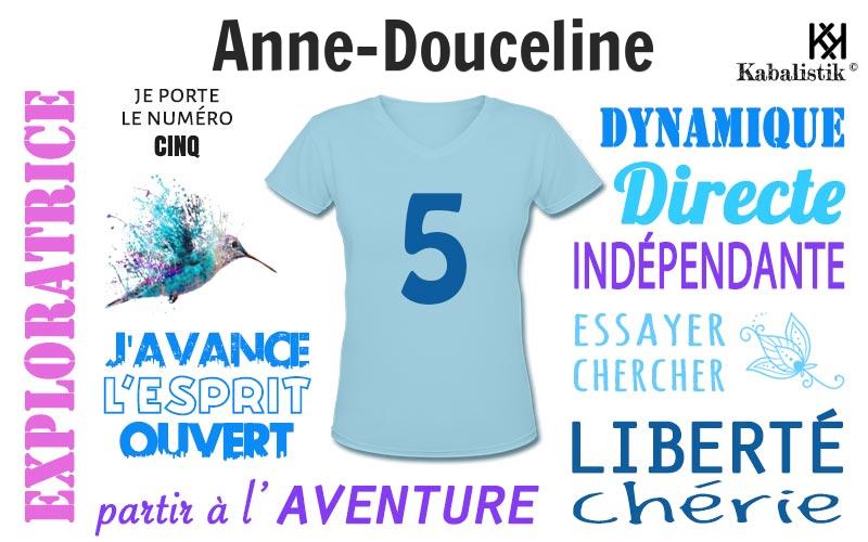 La signification numérologique du prénom Anne-Douceline