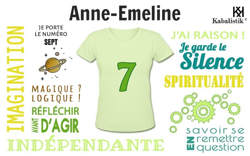 La signification numérologique du prénom Anne-Emeline