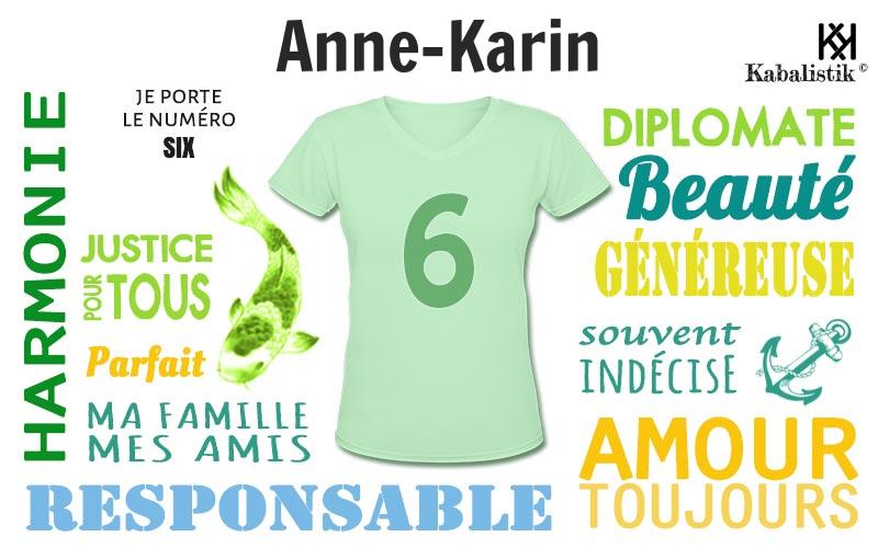 La signification numérologique du prénom Anne-Karin