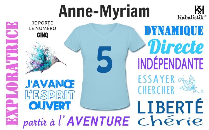 La signification numérologique du prénom Anne-Myriam