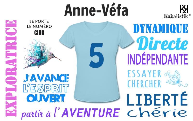 La signification numérologique du prénom Anne-Véfa