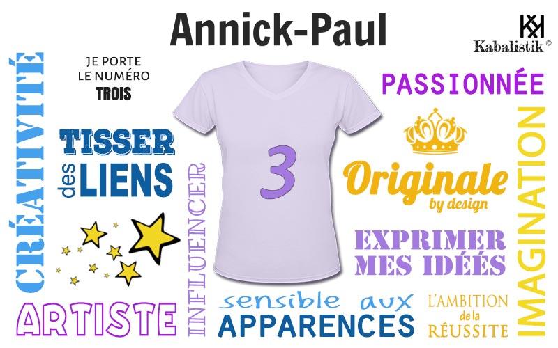 La signification numérologique du prénom Annick-Paul