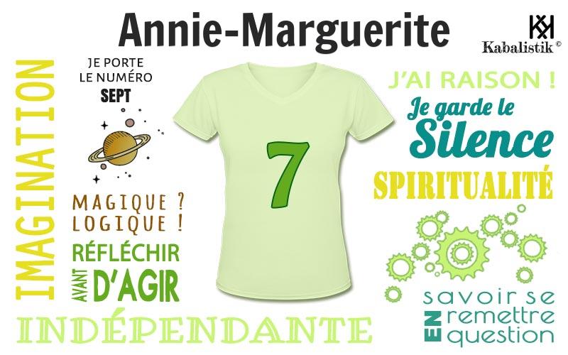 La signification numérologique du prénom Annie-Marguerite