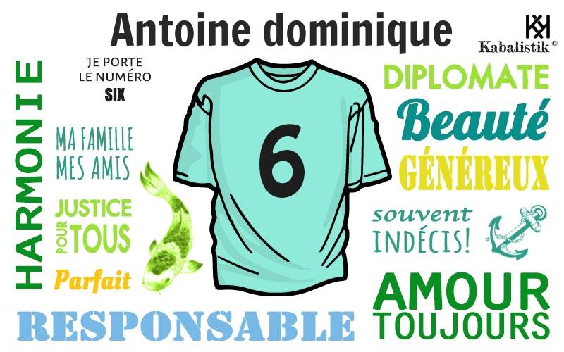 La signification numérologique du prénom Antoine Dominique