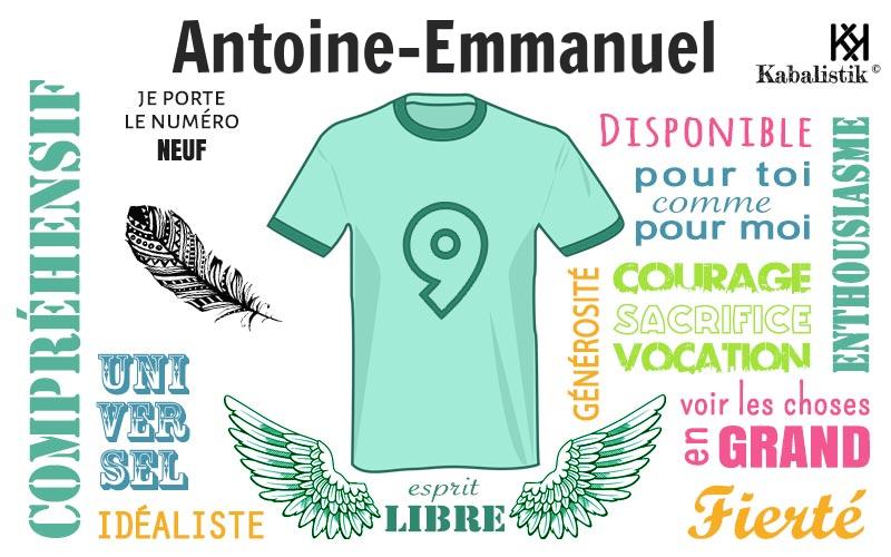 La signification numérologique du prénom Antoine-Emmanuel
