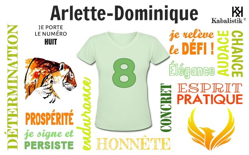 La signification numérologique du prénom Arlette-Dominique