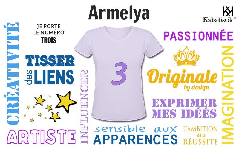 La signification numérologique du prénom Armelya