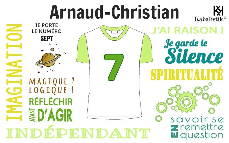 La signification numérologique du prénom Arnaud-Christian