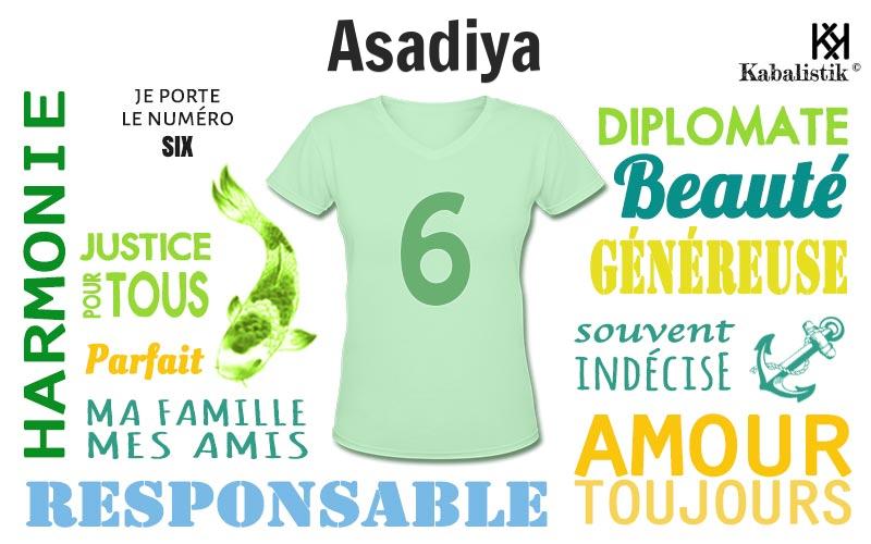 La signification numérologique du prénom Asadiya