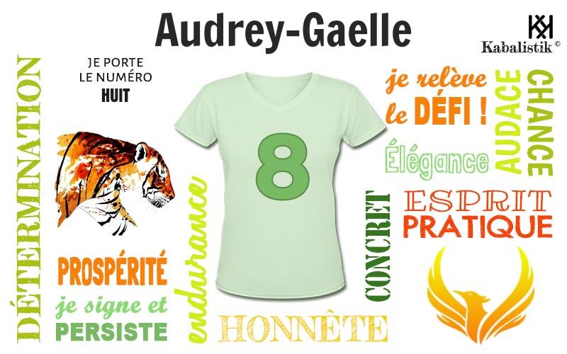 La signification numérologique du prénom Audrey-Gaelle