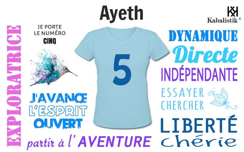 La signification numérologique du prénom Ayeth