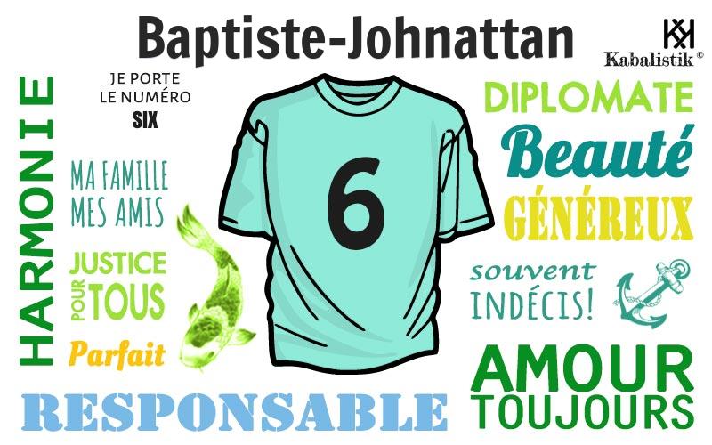 La signification numérologique du prénom Baptiste-Johnattan