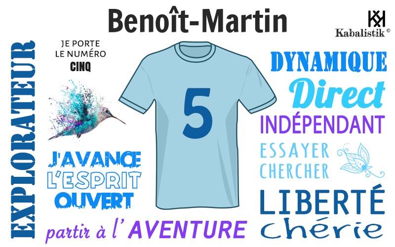 La signification numérologique du prénom Benoît-Martin